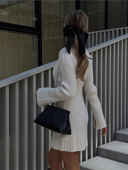 Teresa | Coltrui Col Jurk Elegant Hoge Hals