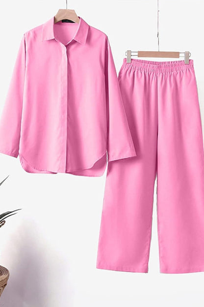 Vrouwelijke Pyjama Set met Broek en Blouse