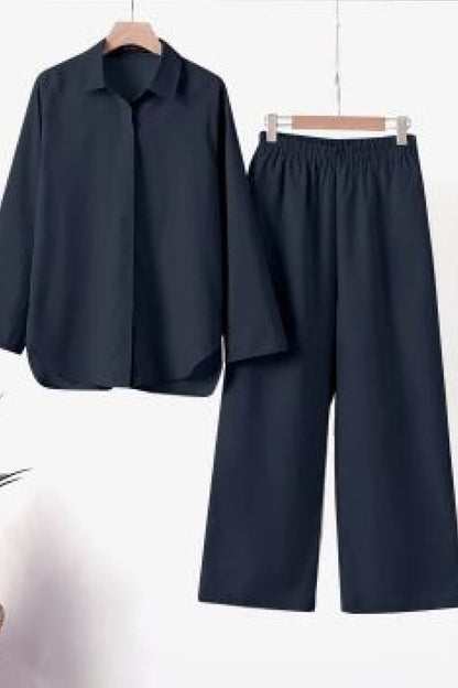 Vrouwelijke Pyjama Set met Broek en Blouse
