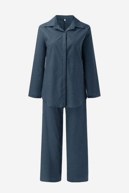 Vrouwelijke Pyjama Set met Broek en Blouse - StudioMarella