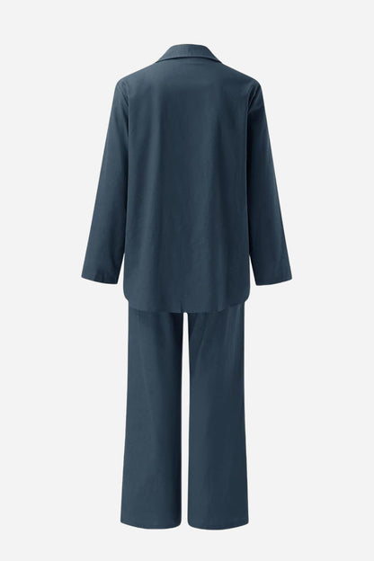 Vrouwelijke Pyjama Set met Broek en Blouse