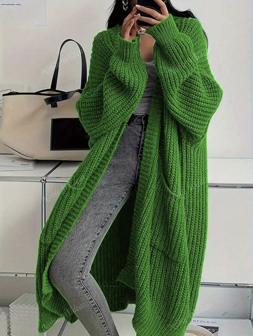 Dames Vest Lange Gebreide Stijlvol Trendy