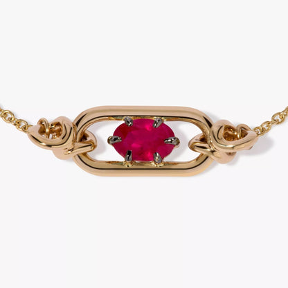 Goudkleurige Armband met Geboortesteen voor Vrouw