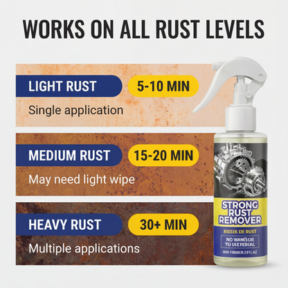 Roestverwijderaar Spray – Snel Werkend Roestoplosser voor Gereedschap, Auto-onderdelen en Metalen Voorwerpen