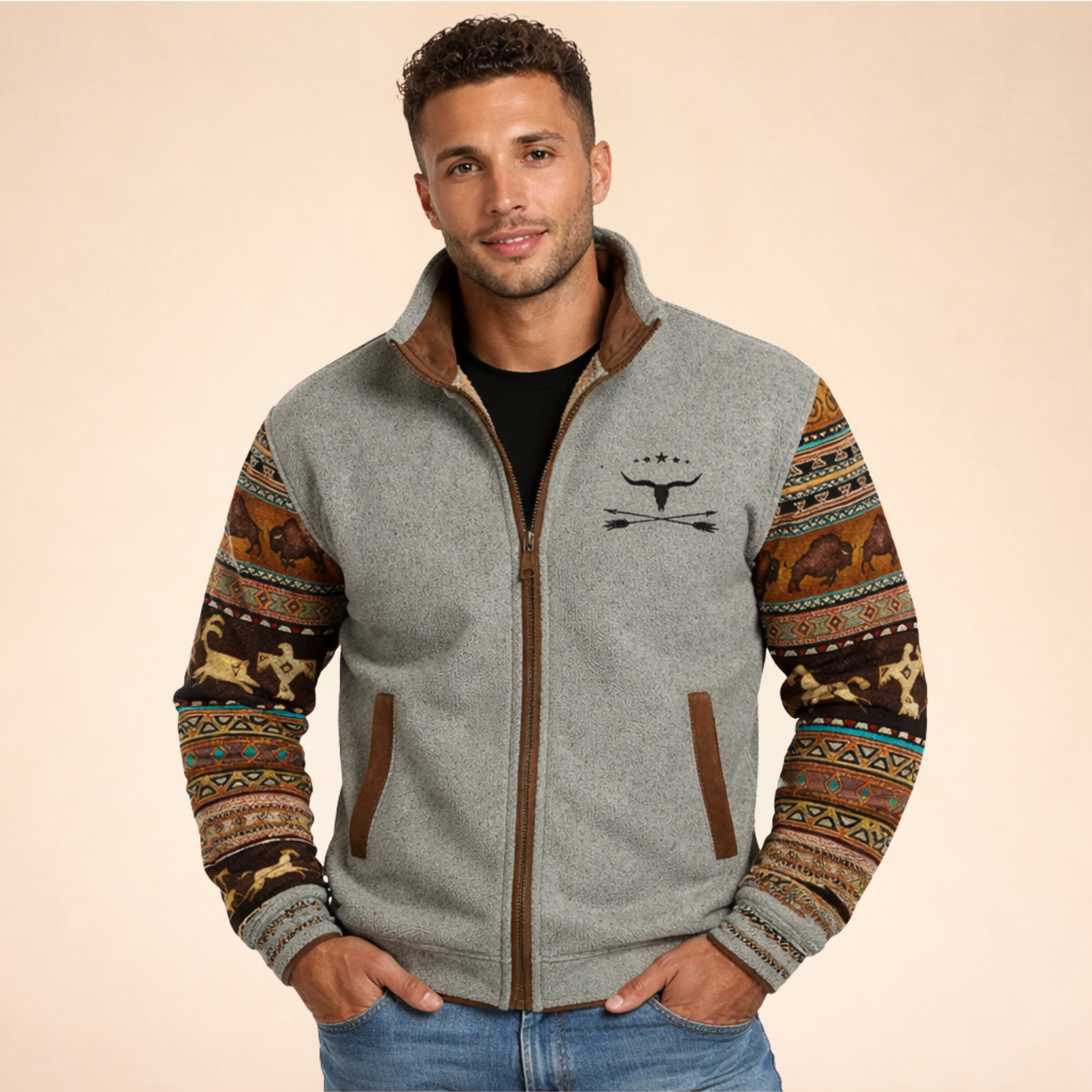 Merino Fleecejack Warm en Licht voor Buiten