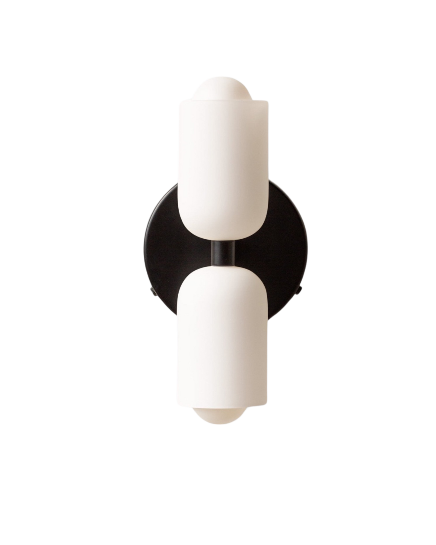Wandlamp Dubbele Ronde Kap Zwart Frame Warm Sfeerlicht Slaapkamer Woonkamer Gang Minimalistische Wandverlichting Modern Japandi Scandinavisch Interieur