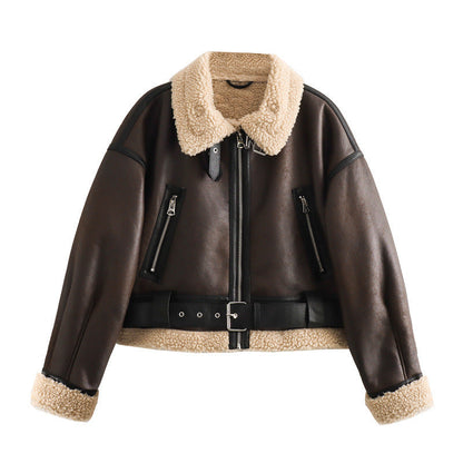 Dames Teddyjas Warme Pilotjas met Voering