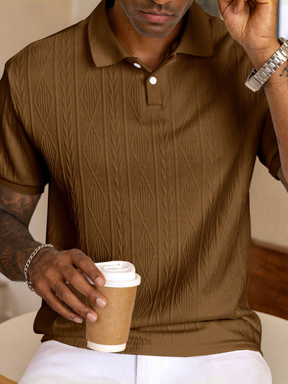 Heren Polo Shirt Kort Mouwen Klassiek Design