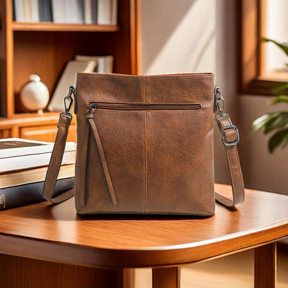 Vierkante Retro Schoudertas Bruin Crossbody Damestas Compacte Stijlvolle Schoudertas Dagelijks Gebruik