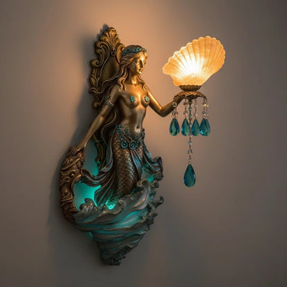 Handgemaakte Wandlamp met LED-verlichting Fantasiefiguren – Magische Sfeerverlichting voor Woonkamer Slaapkamer – Draadloze Wanddecoratie met Warmwit Licht