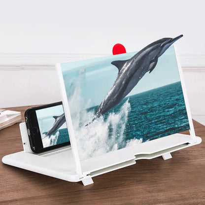 3D Telefoon Schermvergrootglas met Verstelbare Standaard | Handsfree Telefoonhouder voor Films en Video's | Draagbare Beeldschermvergroter voor Smartphones | Opvouwbaar Scherm Magnifier | Compatibel met Alle Telefoons