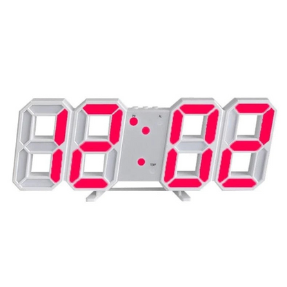 Grote 3D Digitale LED Wandklok Met Dimbare Verlichting En Nachtmodus Voor Woonkamer Slaapkamer En Kantoor