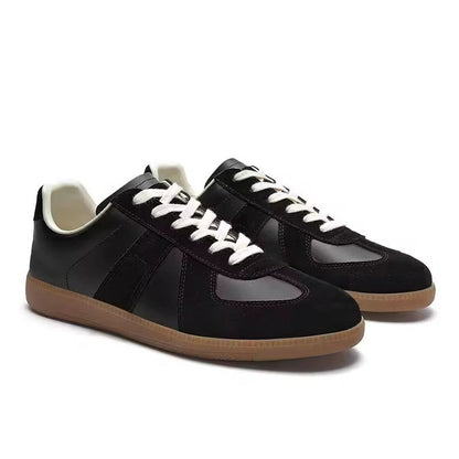 Heren Sneakers Low-Top met Veters en Stiksels