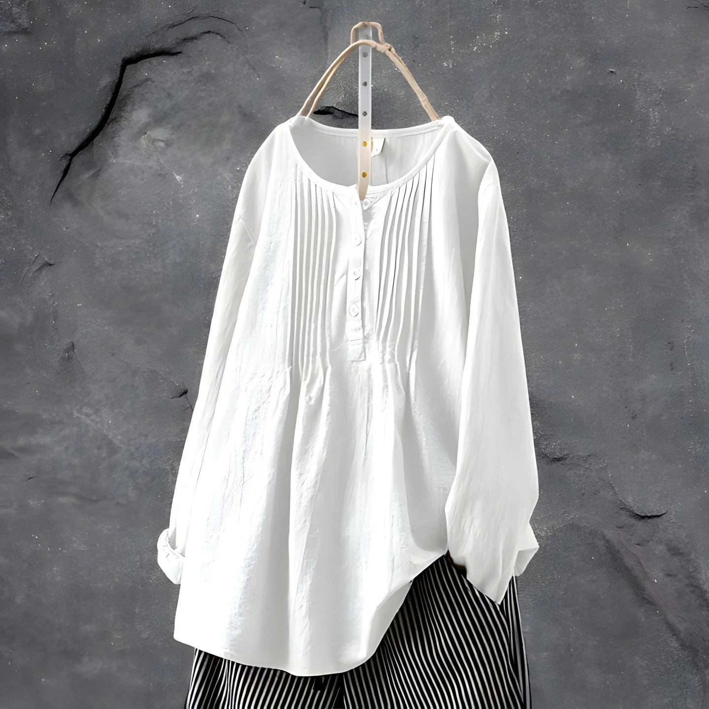 Elegante Blouse Vrouw Losse Mode Pasvorm - StudioMarella