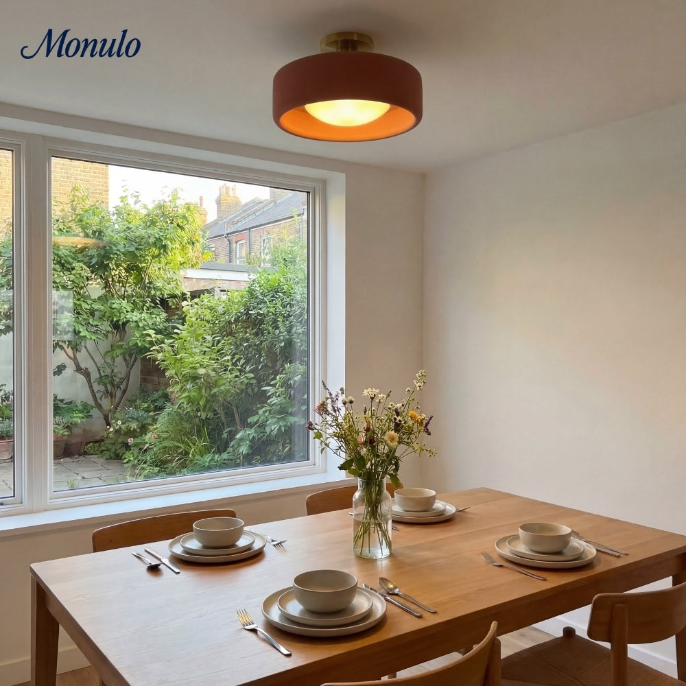 Porselein Plafondlamp Rond Modern – Zachte Sfeerverlichting voor Gang Kantoor Keuken