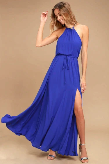 Zwarte Jurk Lange Vrouw Elegante Avondjurk Formal