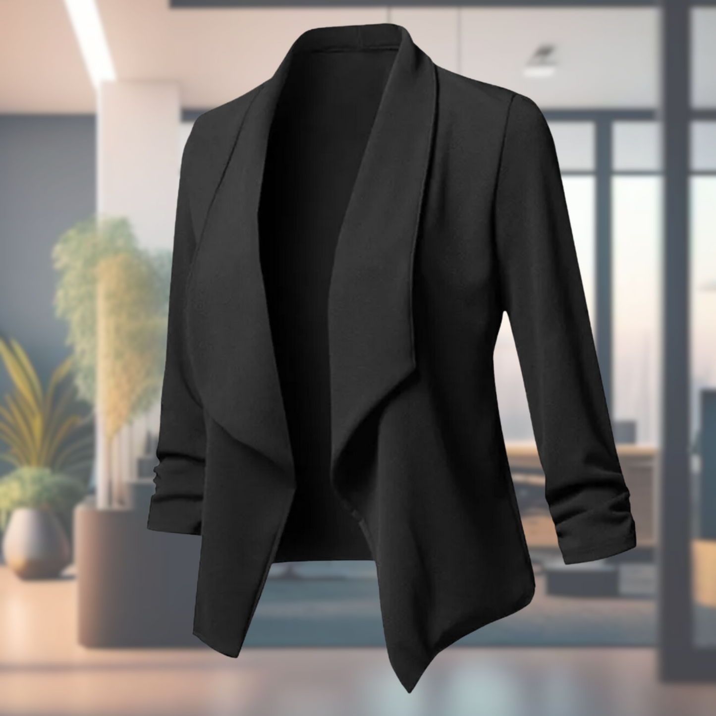 Damesblazer Lange Mouwen Lichtgewicht Elegante Stijl