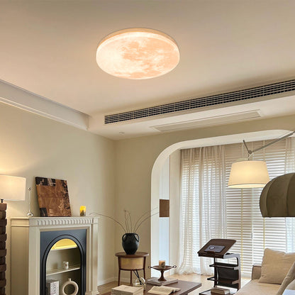 LED Plafondlamp Maanontwerp Hout Acryl Rond 26-48cm Slaapkamer Woonkamer Plafondlamp Maanlamp LED Verlichting Modern Interieur