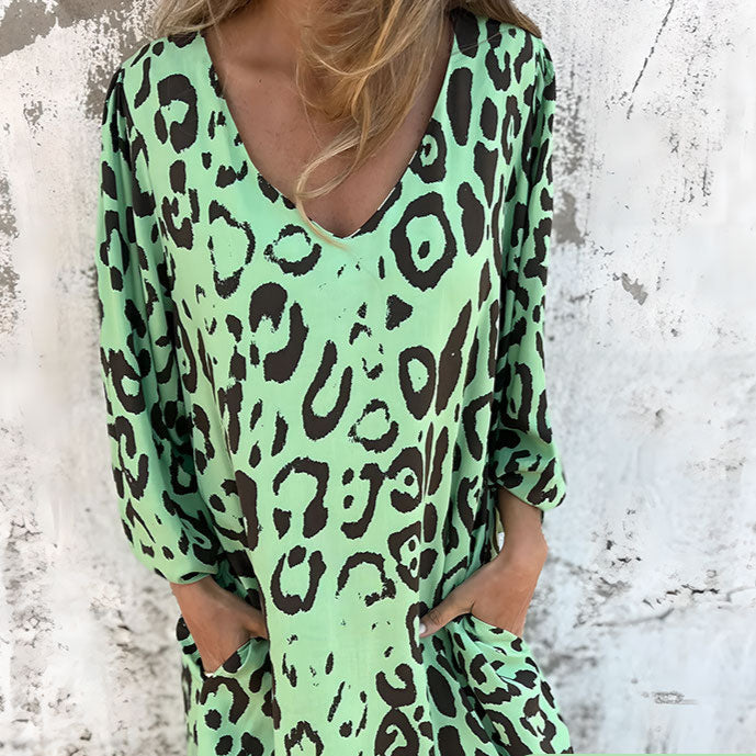 Leopardjurk Korte Mouw Safari ChicJurk
