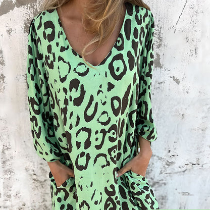 Leopardjurk Korte Mouw Safari ChicJurk