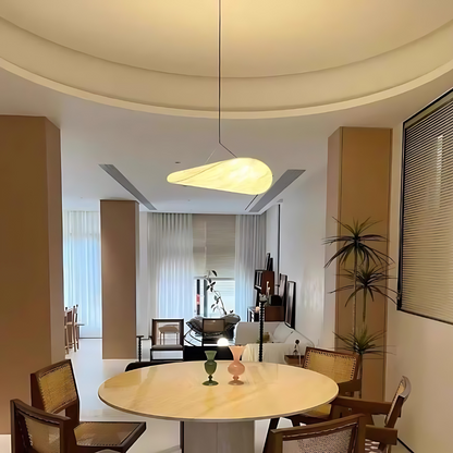 Hanglamp Japandi Handgeweven Zijde Wit Ø40 Ø60 Ø80 Slaapkamer Eetkamer