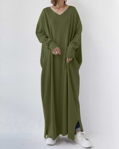 Dames Trui Jurk Zacht Warme Wintertrui