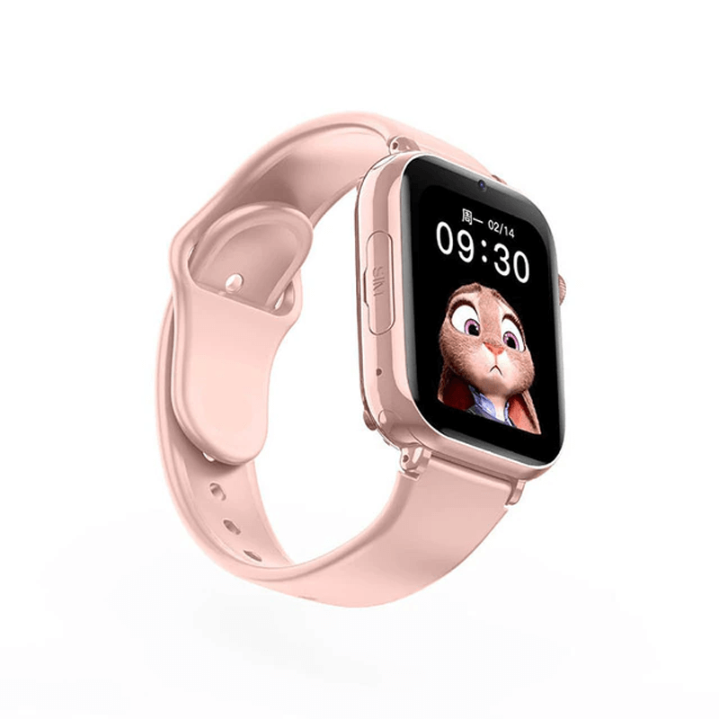 Slimme Kinderhorloge met 4G Videobellen en GPS-Tracking Roze Zwart Wit