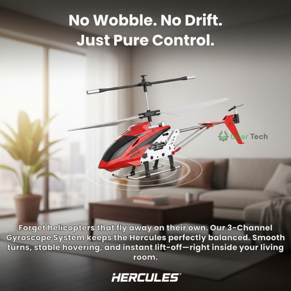 Bestuurbare RC Helikopter 3.5 Kanalen Infrarood met Gyroscoop Binnen Crimson Rood