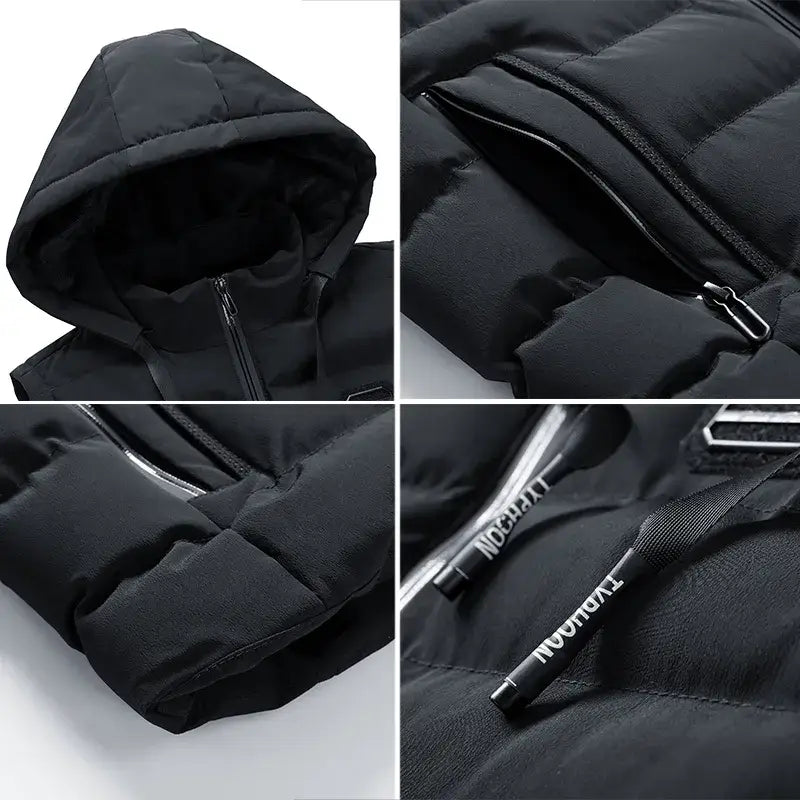 Dons Bodywarmer Heren Warm en Licht met Capuchon