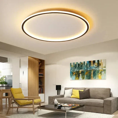 Ronde Plafondlamp Scandinavisch Design Goud Zwart Wit 20-50cm LED Dimbaar Metaal Glas Woonkamer Slaapkamer Eetkamer