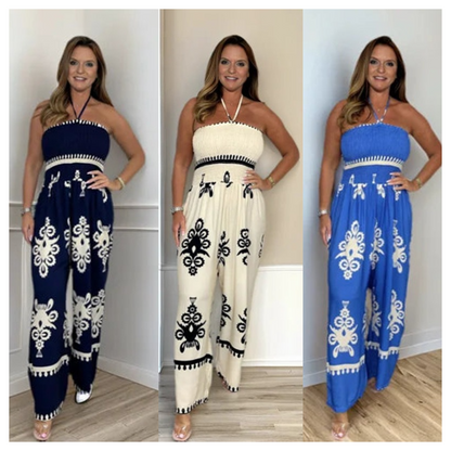 Jumpsuit Stijlvol Comfortabel Geplooid Kledingstuk