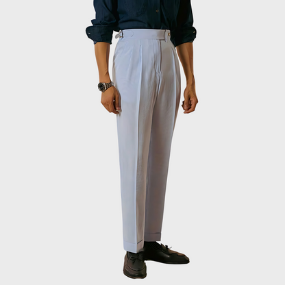 Mannen Shorts Met Riem Streepjes Print Korte Broek - StudioMarella