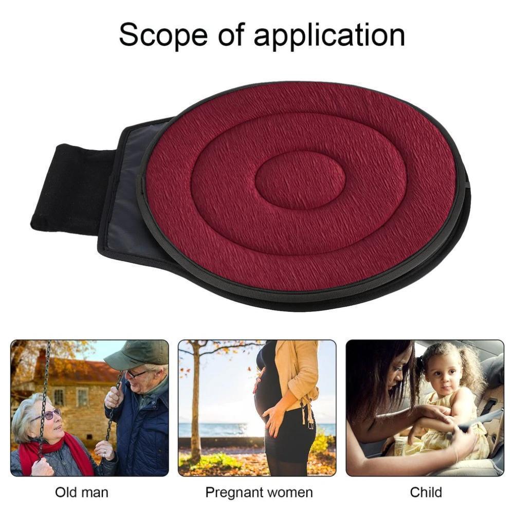 Draaibaar Zitkussen 360° Memory Foam Comfort Zwart Beige Koffie Rood Antislip voor Auto Kantoor Thuis Mobiliteitsondersteuning Ergonomische Zithulp