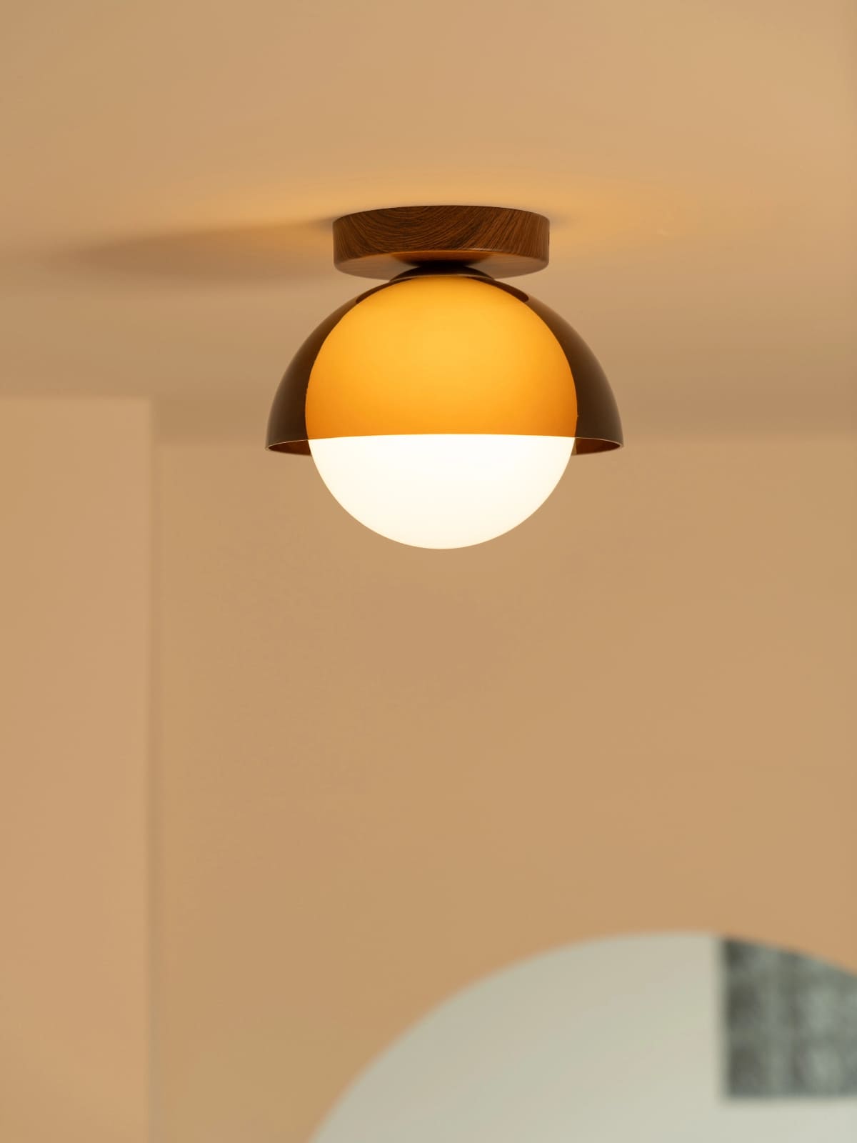 Vintage Plafondlamp met Zonsondergangstinten voor Gang en Entree – Moderne Sfeerverlichting