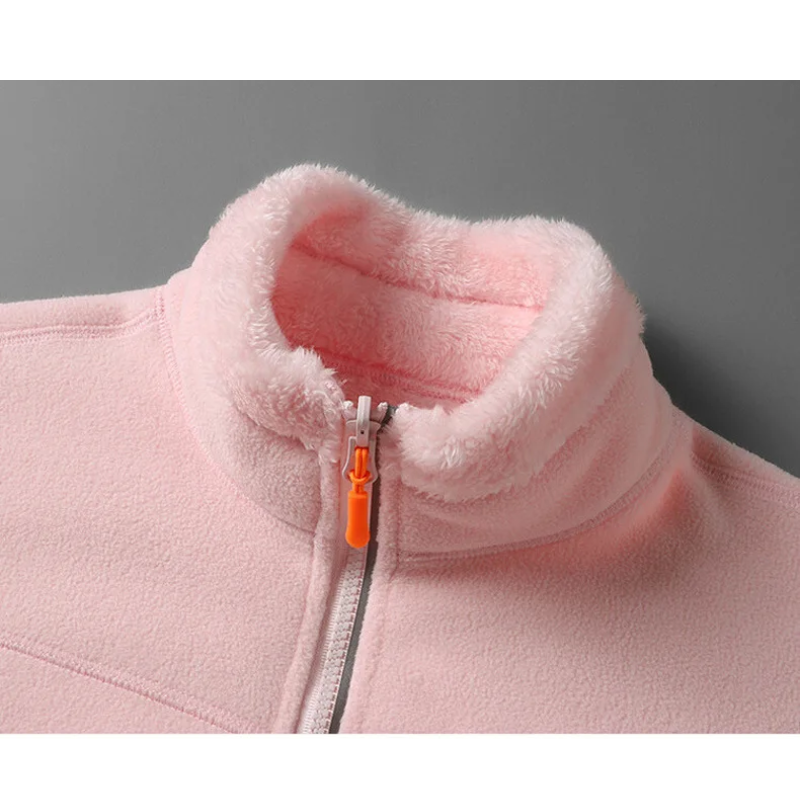 Fleece Vest Warm met Lange Mouwen en Ritszakken - StudioMarella