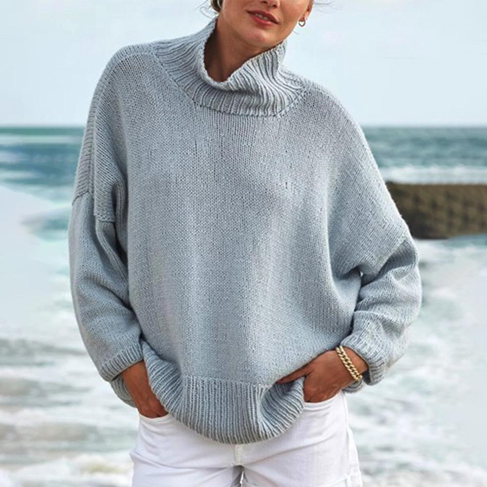 Dames Trui Hoge Hals Warm en Stijlvol → Dames Trui Hoge Hals Warme Stijlvolle Wintertrui - StudioMarella