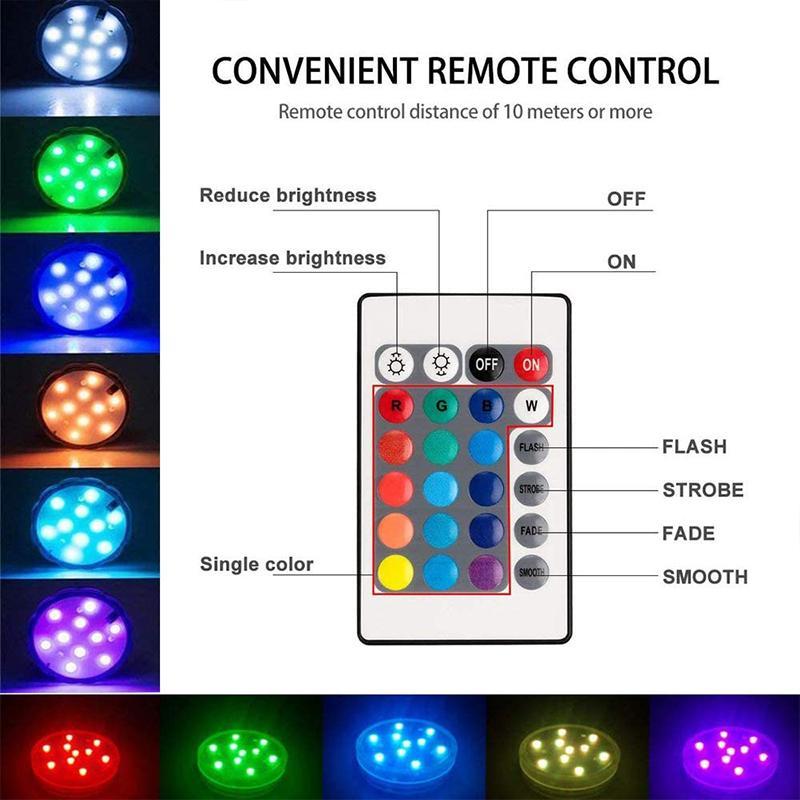 Onderwaterlamp met Afstandsbediening 13 LED's Waterproof Zwembadverlichting