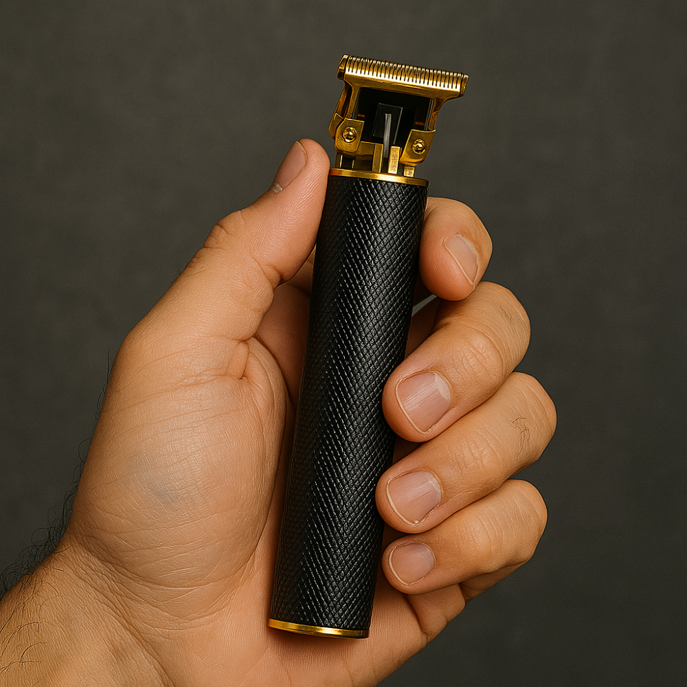 Professionele Precisietrimmer met Koolstofstalen Mesjes – Oplaadbaar 120 Min – Barbier Kwaliteit voor Baardcontouren en Haarstyling Thuis