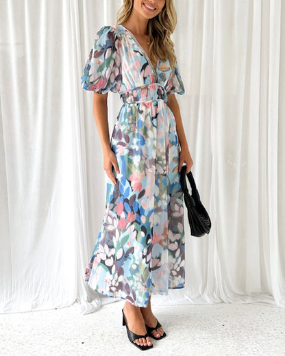 Dames Lange Jurk Boho Chic Stijl