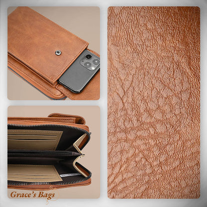 Compacte Leren Schoudertas Dames Crossbody Minimalistische Handtas Verstelbare Draagband Dagelijks Gebruik