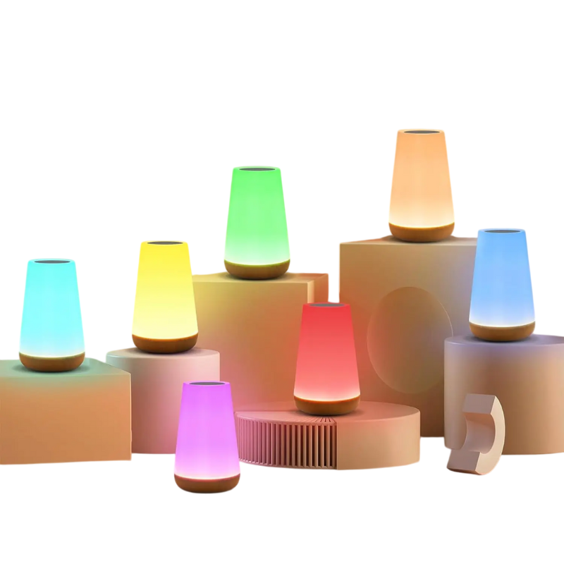 RGB Sfeerverlichting met Afstandsbediening — Dimbare Tafellamp 13 Kleuren Touch Control