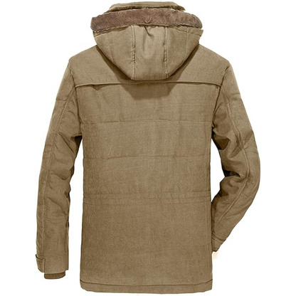 Heren Winterjas Gewatteerd met Capuchon Warm en Waterdicht