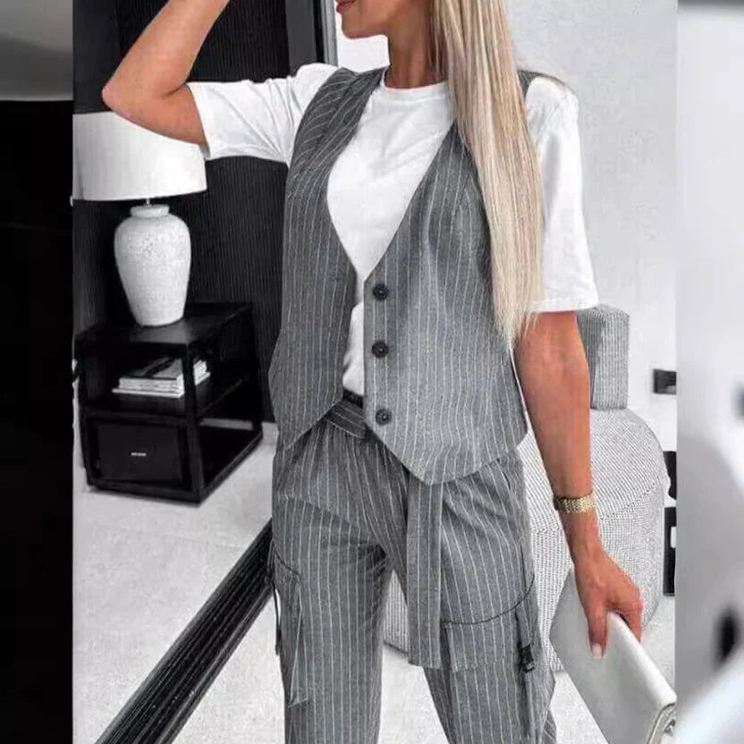 Dames Broek Vest Set Wijd Model Maatwerk - StudioMarella