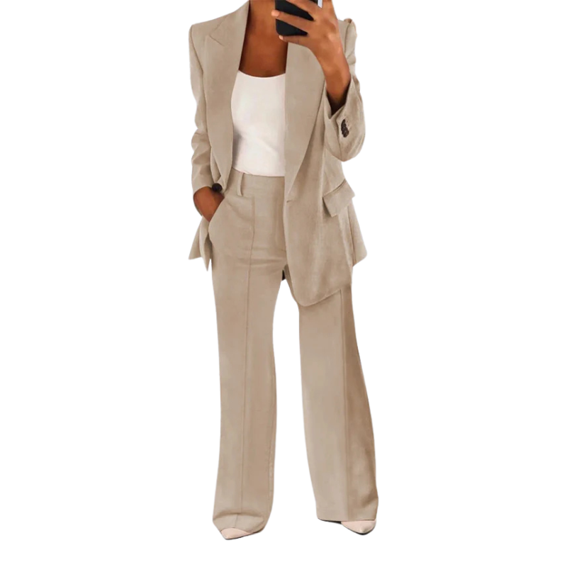 Damesjas Herfst Dubbele Knopen Elegante Stijl