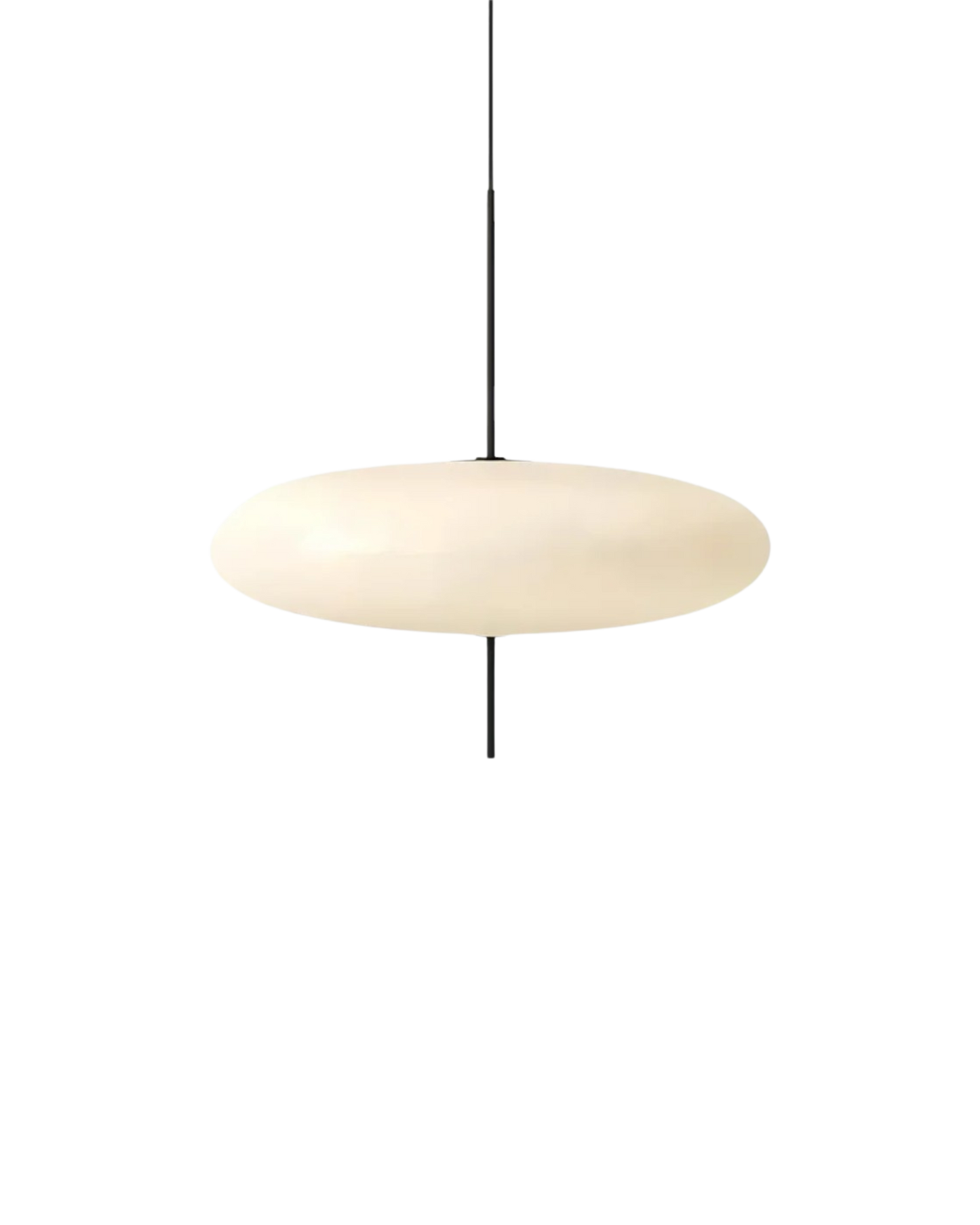 Moderne Hanglamp Met Zwevend Design In Acryl En Metaal Met Warme Diffuse Verlichting