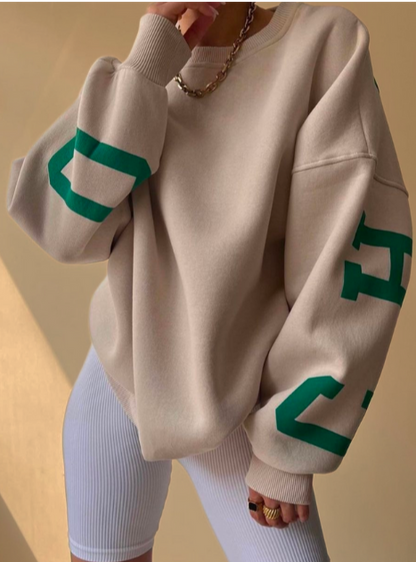 Vrouwelijke Oversized Trui Losse Pasvorm