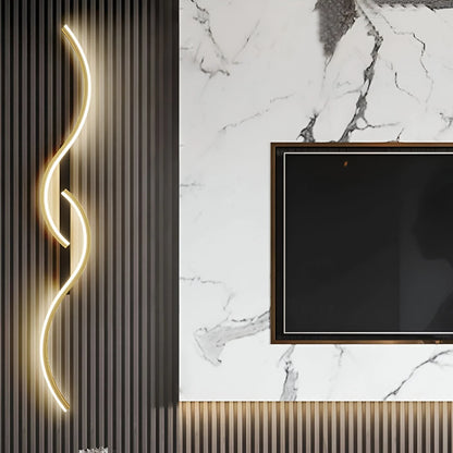 Moderne Gebogen Wandlamp voor Sfeervolle Binnenverlichting