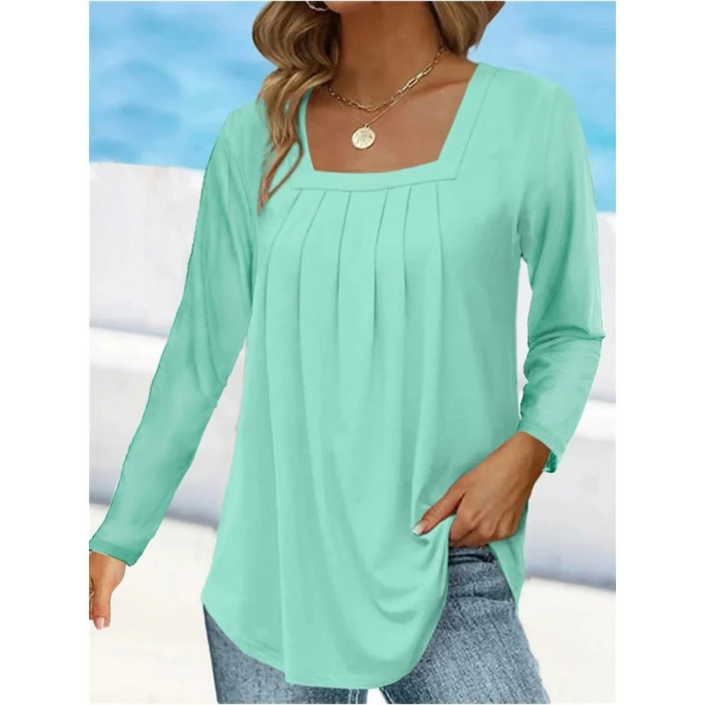 Lange Mouw Shirt voor Vrouw Elegant en Stijlvol