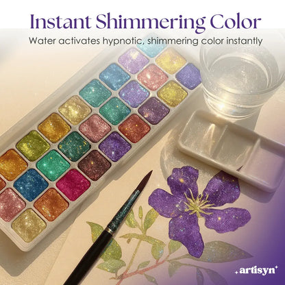 Iriserende Aquarel Verfset met Kleurverloop Effect – 10/20/50 Tinten – Ideaal voor Kunstenaars en Hobbyisten