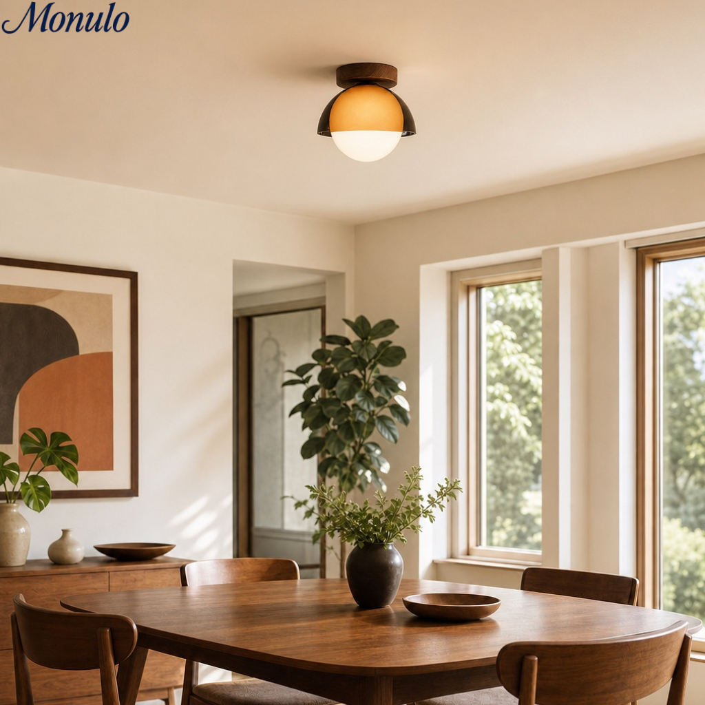 Vintage Plafondlamp met Zonsondergangstinten voor Gang en Entree – Moderne Sfeerverlichting